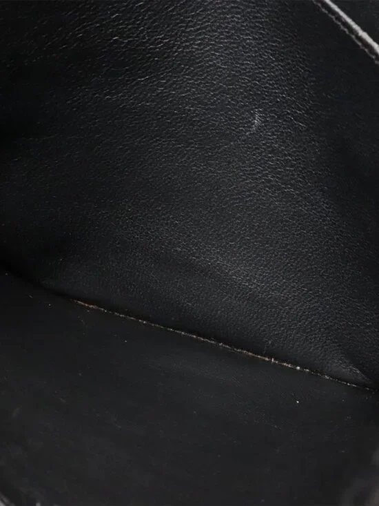 Chanel Mouton Chain Tote Bag Shoulder Leather Black Gold Hardware - Picture 8 of 9